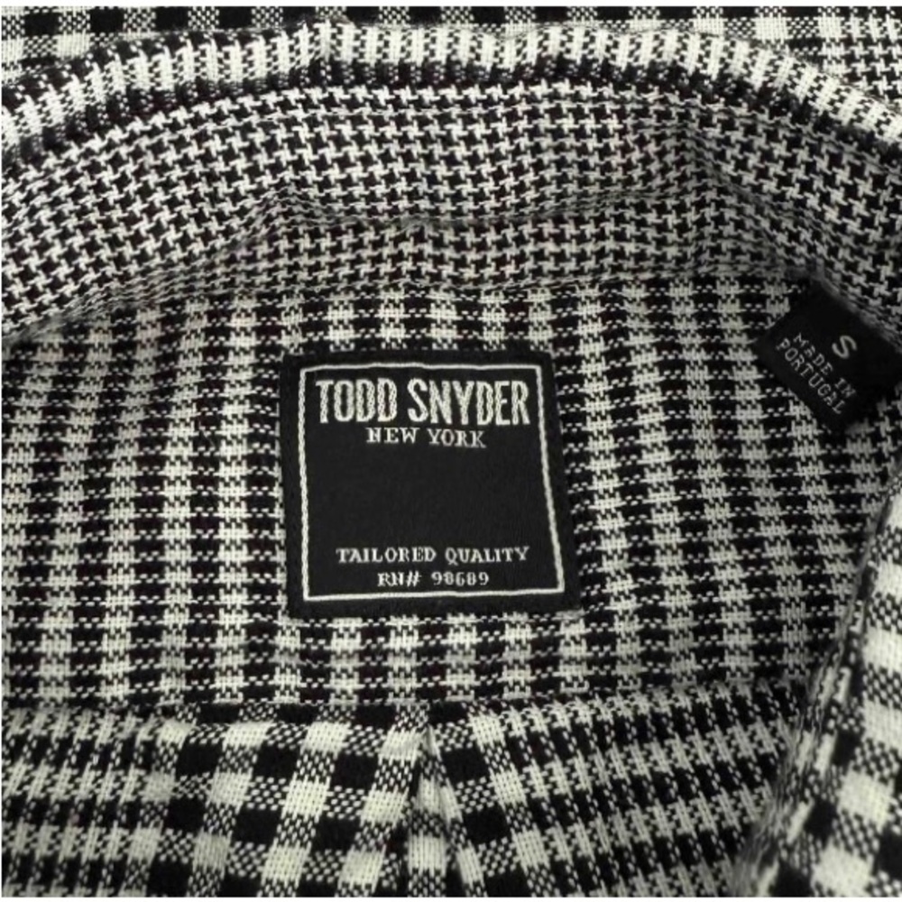 Todd Snyder Houndstooth Double Knot Button Down S… - image 5